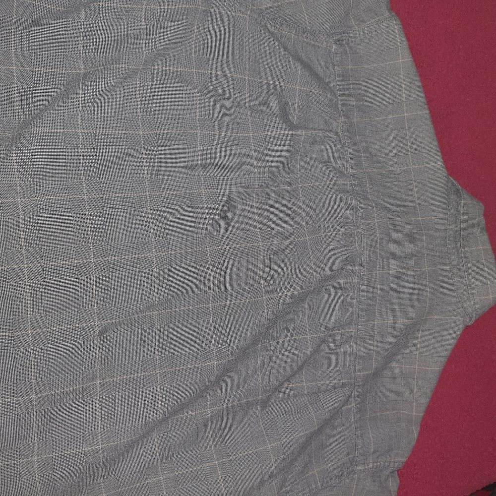 Izod Mens Long Sleeve Striped Casual Shirt Medium Med Gray - Picture 6 of 9